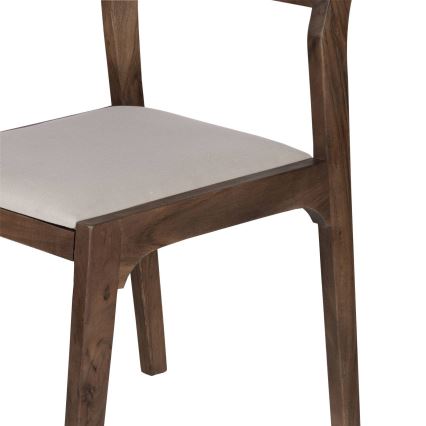 Eglo - Καρέκλα τραπεζαρίας 84x55 cm καφέ/κρεμ