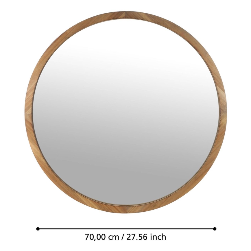 Eglo - Καθρέφτης τοίχου διάμετρος 70 εκ. καφέ