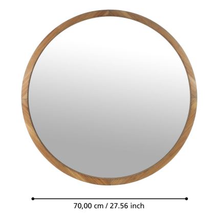 Eglo - Καθρέφτης τοίχου διάμετρος 70 cm καφέ