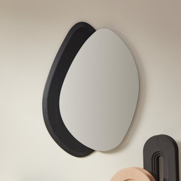 Eglo 425051 - Επιτοίχιος καθρέφτης LIOMA 68x48 cm έλατο/μαύρο