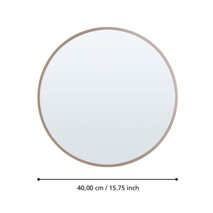 Eglo 425058 - Επιτοίχιος καθρέφτης BANI διάμ. 40 εκ. μπεζ