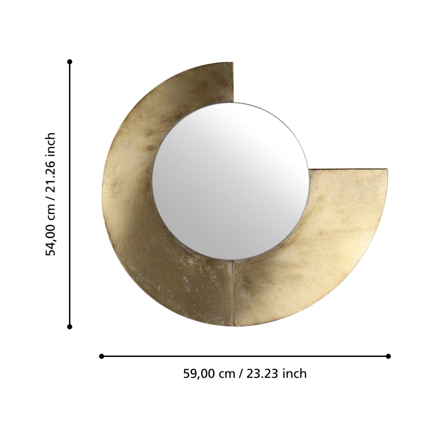 Eglo 425078 - Καθρέφτης τοίχου TOAMASINA 54x59 cm, χρυσός