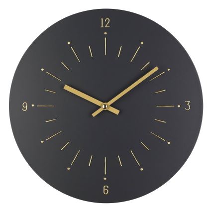 Eglo - Ρολόι τοίχου 1xAA διάμετρος 30 cm μαύρο