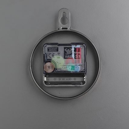 Eglo - Ρολόι τοίχου 1xAA διάμετρος 30 cm μαύρο