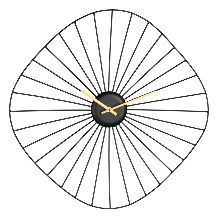 Eglo - Ρολόι τοίχου 1xAA 50x50 cm μαύρο
