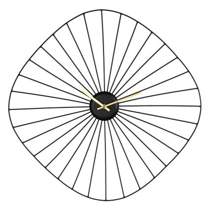 Eglo - Ρολόι τοίχου 1xAA 60x60 cm μαύρο