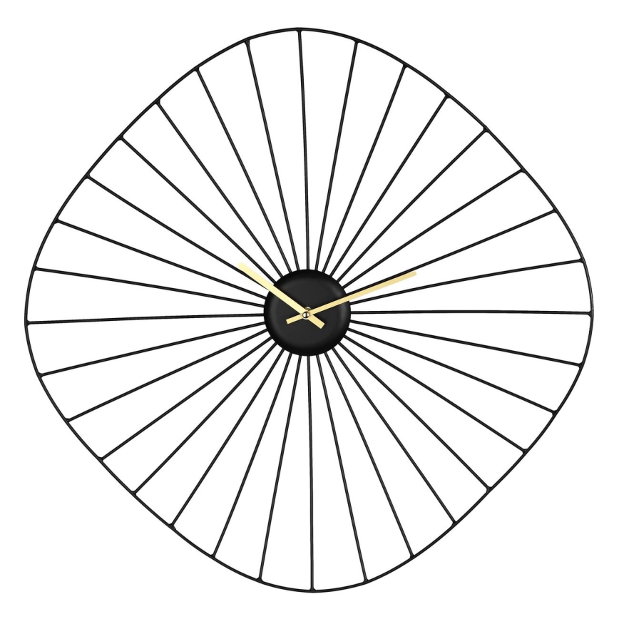 Eglo - Ρολόι τοίχου 1xAA 60x60 cm μαύρο