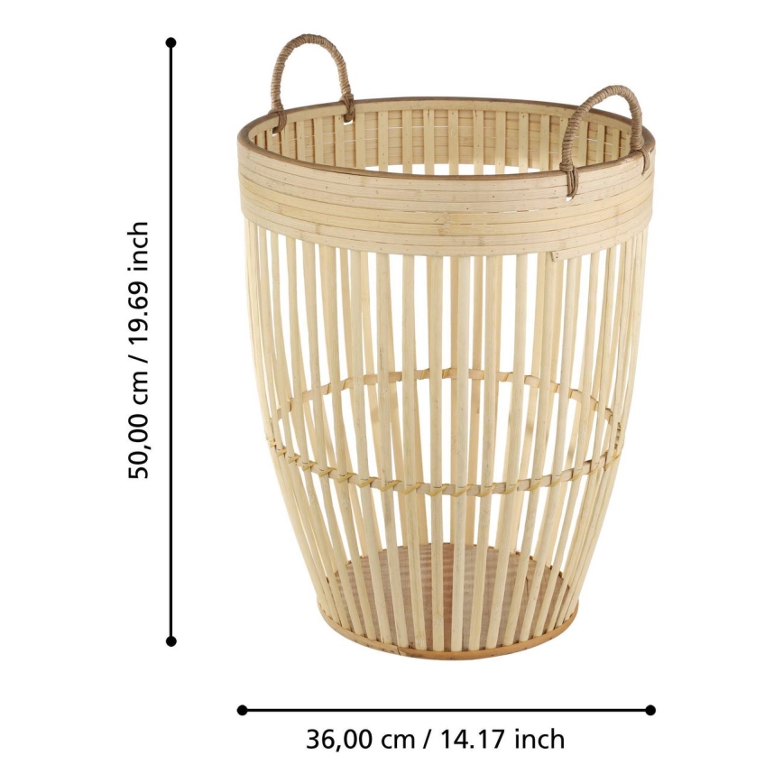 Eglo - Διακοσμητικό καλάθι 50x36 cm μπεζ
