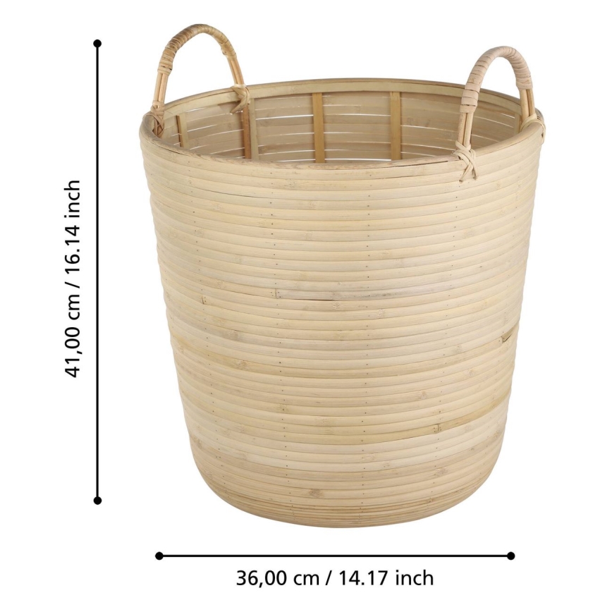 Eglo - Διακοσμητικό καλάθι 41x36 cm μπεζ