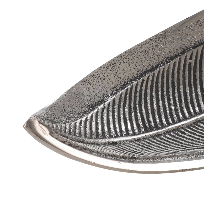 Eglo - Διακοσμητικός δίσκος 14x38,5 cm ασημί