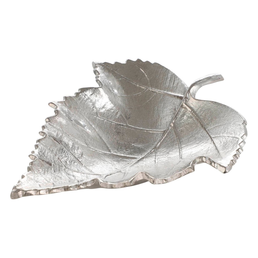 Eglo - Διακοσμητικός δίσκος 18,5x23,5 cm φύλλο/ασημί