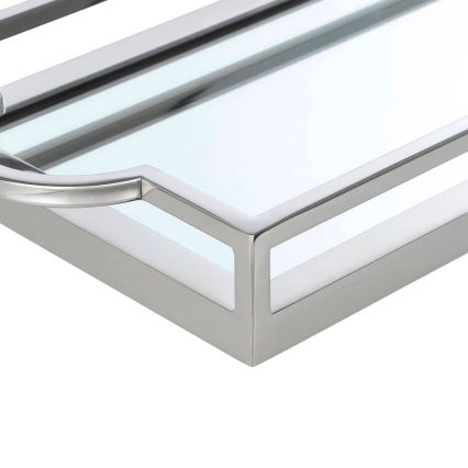Eglo - Διακοσμητικός δίσκος 23x45 cm γυαλιστερό χρώμιο