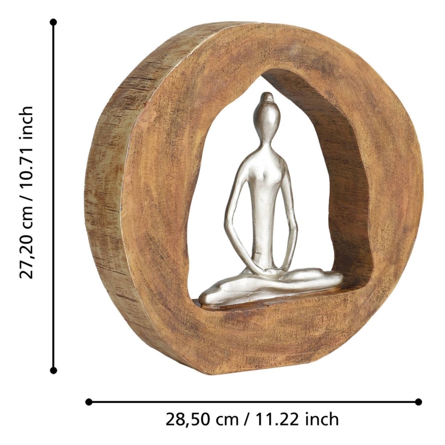 Eglo - Διακοσμητικό 27,2x28,5 cm ξύλο/ρητίνη