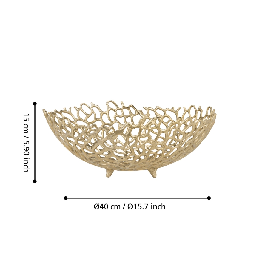 Eglo 427496 - Διακοσμητικό μπολ KIMITSU, διάμετρος 40 cm, χρυσό