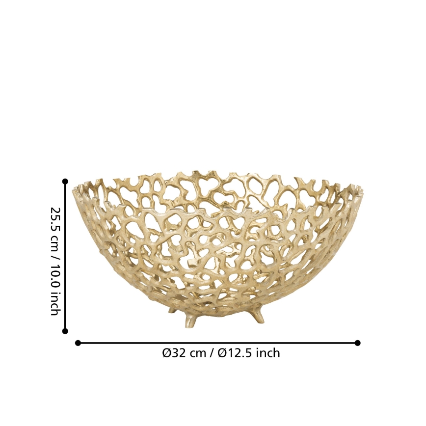 Eglo 427497 - Διακοσμητικό μπολ KIMITSU, διάμ. 32 cm, χρυσό