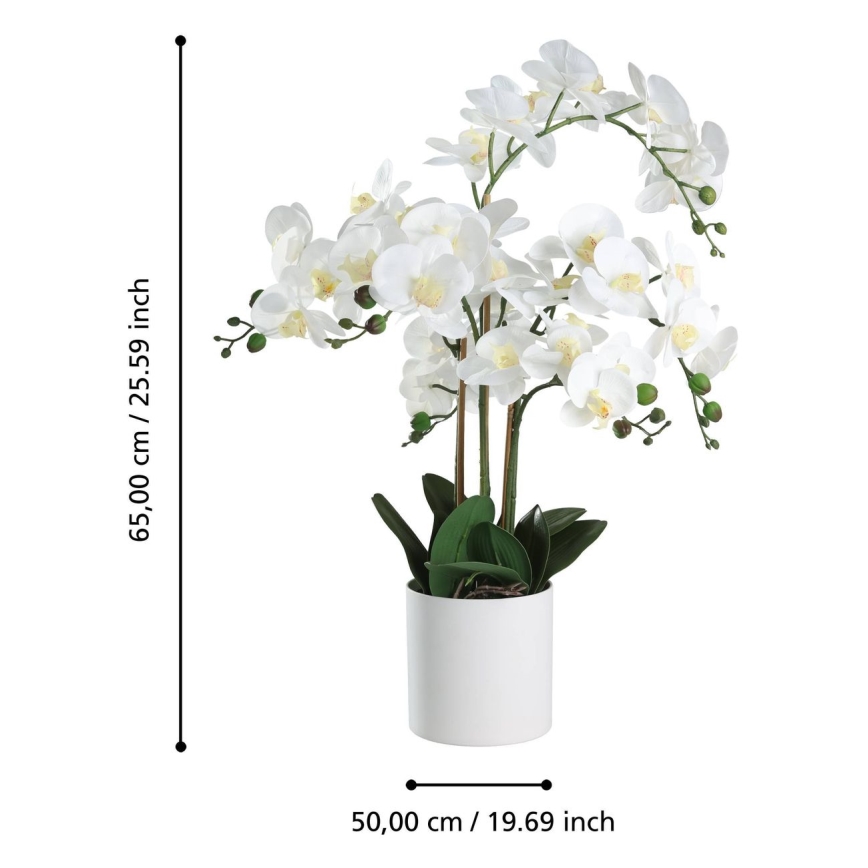 Eglo - Τεχνητό φυτό σε γλάστρα 65x50 cm orchid