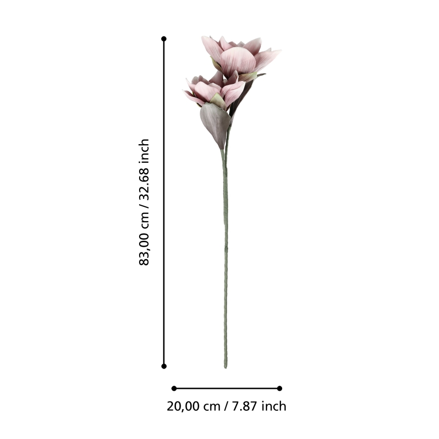Eglo - Τεχνητό λουλούδι 83 cm ροζ