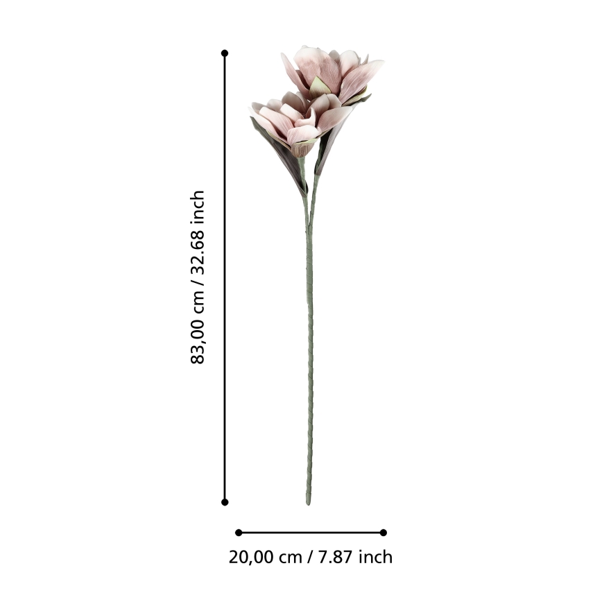 Eglo - Τεχνητό λουλούδι 83 cm ροζ
