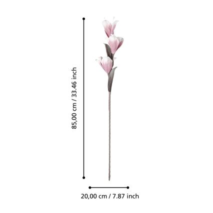 Eglo - Τεχνητό λουλούδι 85 cm ροζ