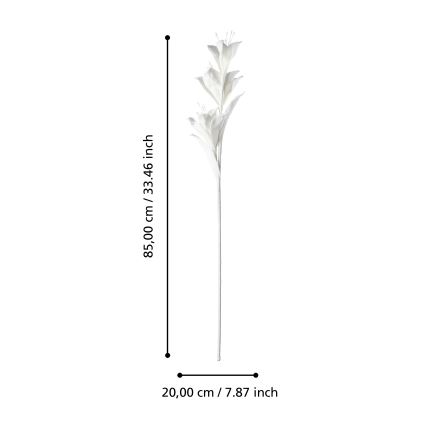 Eglo - Τεχνητό λουλούδι 85 cm λευκό