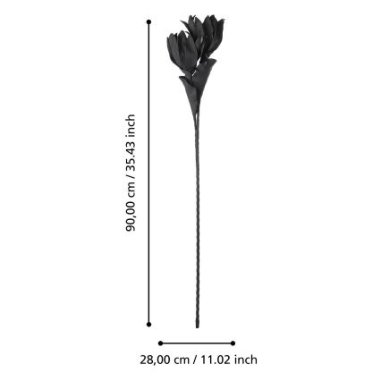 Eglo - Artificial λουλούδι 90 cm μαύρο