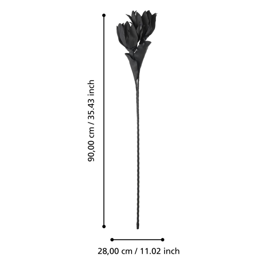 Eglo - Artificial λουλούδι 90 cm μαύρο