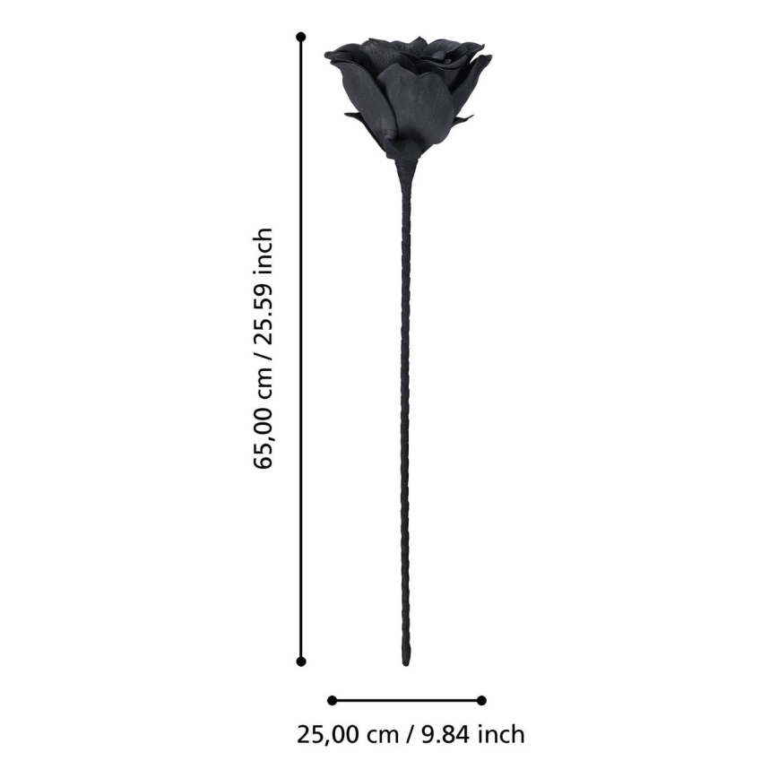 Eglo - Artificial λουλούδι 65 cm μαύρο