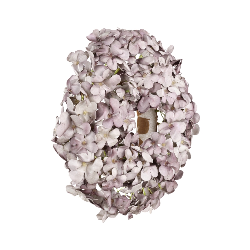 Eglo -  Στεφάνι με τεχνητά λουλούδια διάμετρος 35 cm μωβ