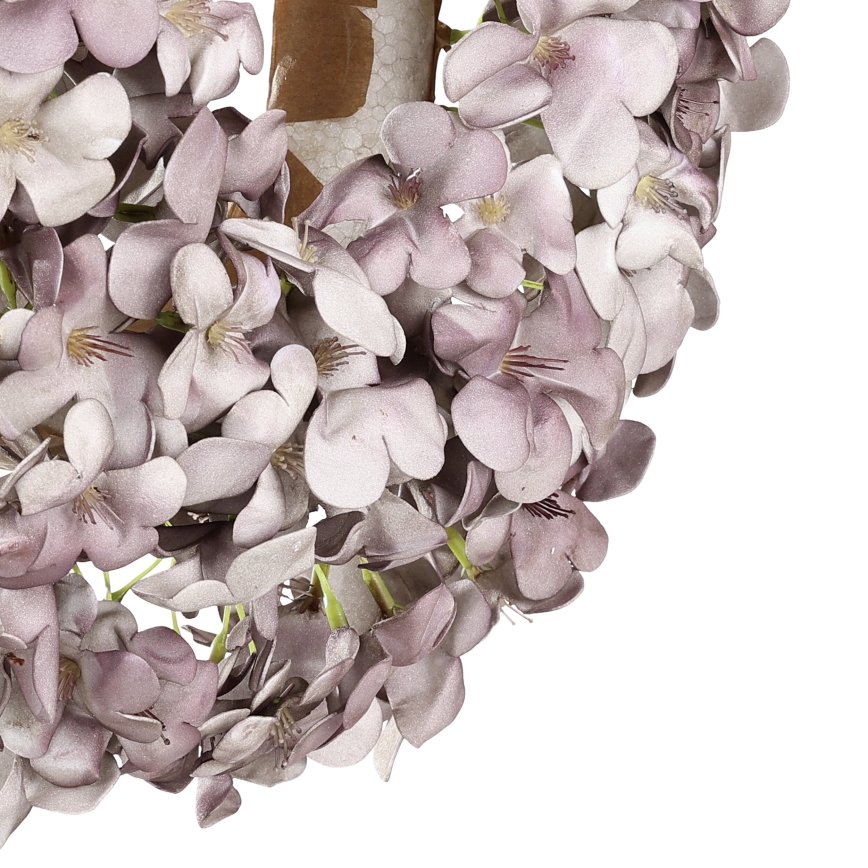 Eglo -  Στεφάνι με τεχνητά λουλούδια διάμετρος 35 cm μωβ