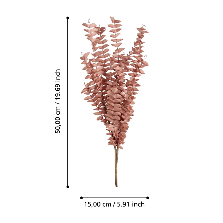 Eglo - Τεχνητό λουλούδι 50 cm κόκκινο