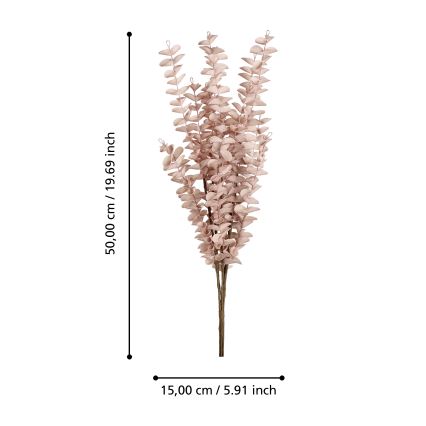 Eglo - Τεχνητό λουλούδι 50 cm ροζ