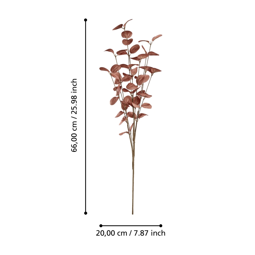 Eglo - Τεχνητό λουλούδι 66 cm κόκκινο