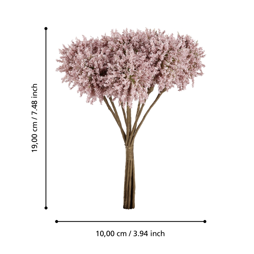 Eglo - Τεχνητό λουλούδι 19 cm ροζ