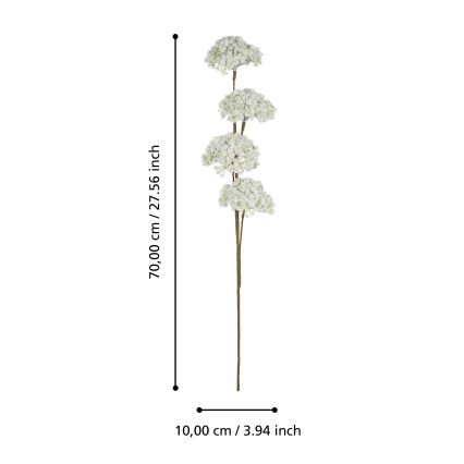 Eglo - Τεχνητό λουλούδι 70 cm λευκό