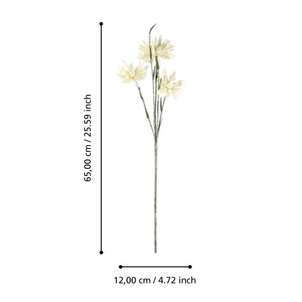 Eglo - Τεχνητό λουλούδι 65 cm κίτρινο