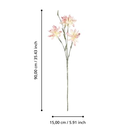 Eglo - Τεχνητό λουλούδι 90 cm ροζ
