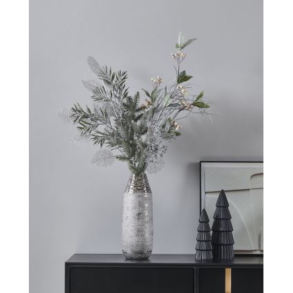 Eglo - Τεχνητό λουλούδι 87,5 cm ασημί