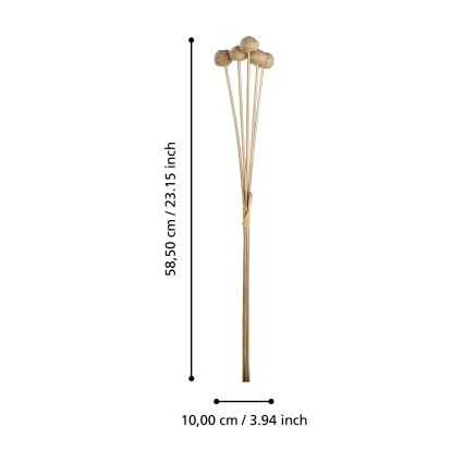 Eglo - Τεχνητό λουλούδι 58,5 cm χρυσό