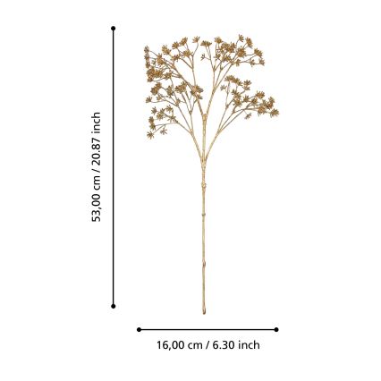 Eglo - Τεχνητό λουλούδι 53 cm χρυσό
