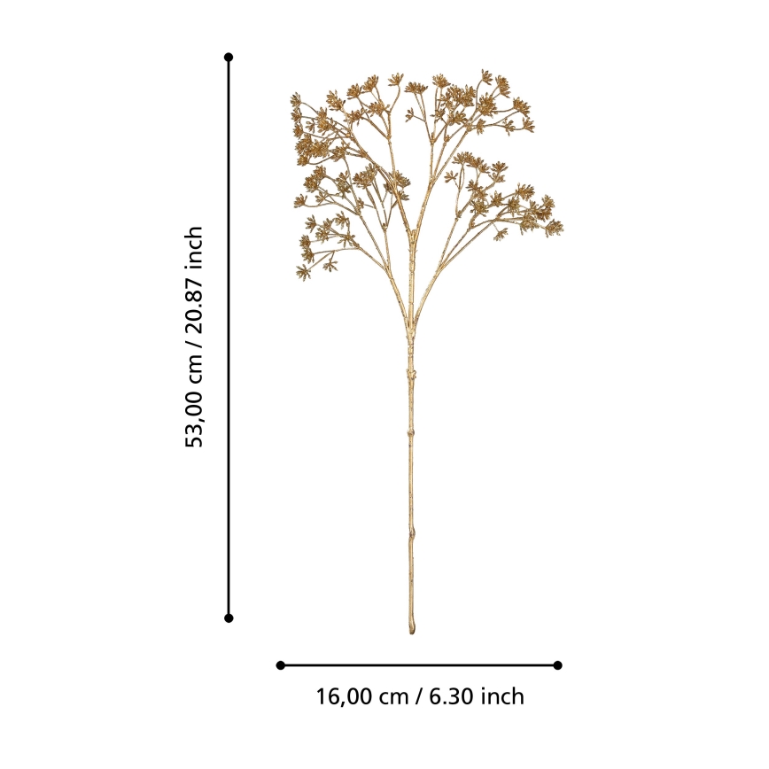 Eglo - Τεχνητό λουλούδι 53 cm χρυσό