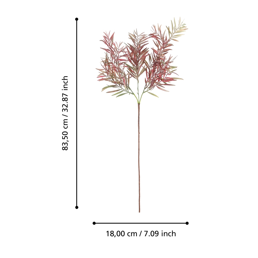 Eglo - Τεχνητό λουλούδι 83,5 cm κόκκινο