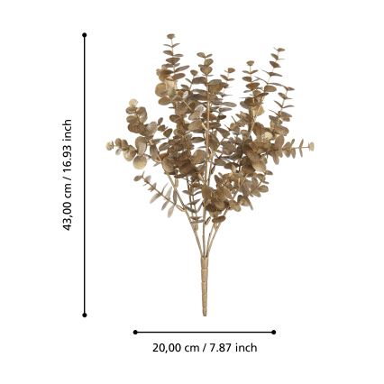 Eglo - Τεχνητό λουλούδι 43 cm χρυσό