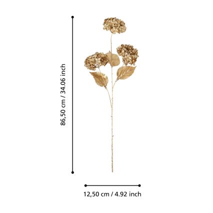 Eglo - Τεχνητό λουλούδι  86,5 cm χρυσό