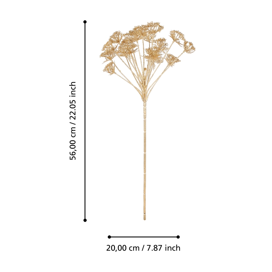 Eglo - Τεχνητό λουλούδι 56 cm χρυσό