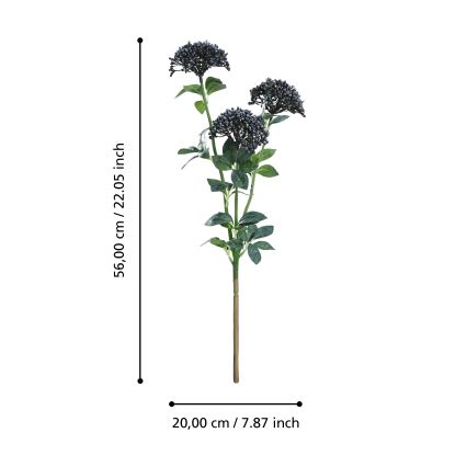 Eglo - Τεχνητό λουλούδι 56 cm μπλε/πράσινο