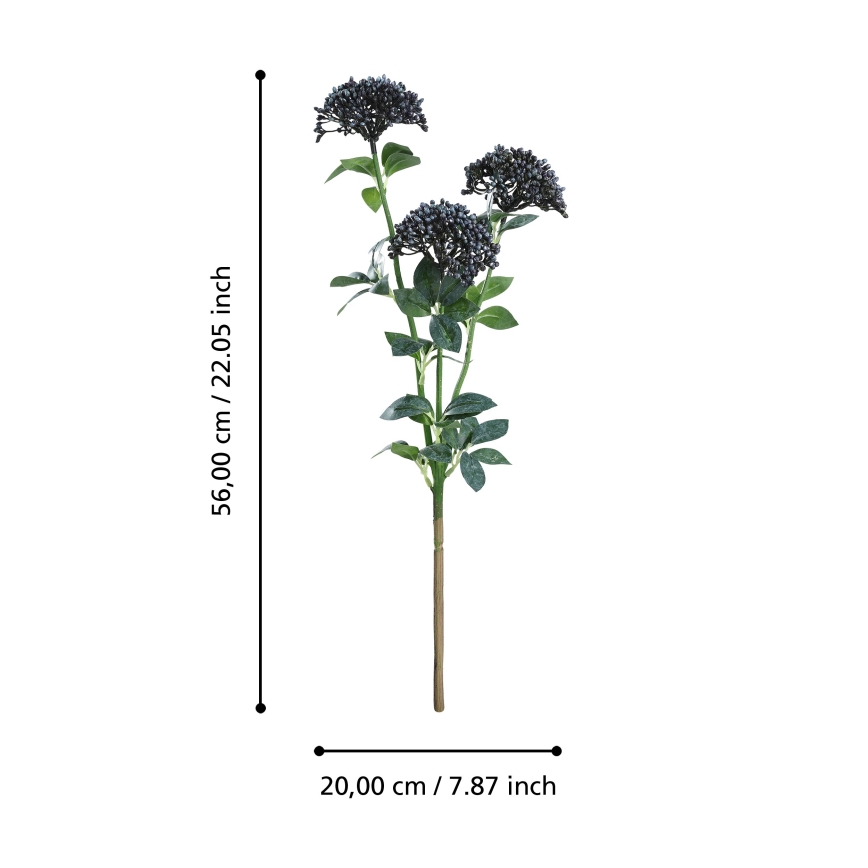 Eglo - Τεχνητό λουλούδι 56 cm μπλε/πράσινο