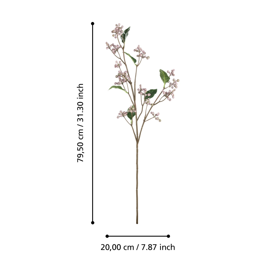Eglo - Τεχνητό λουλούδι 79,5 cm ροζ