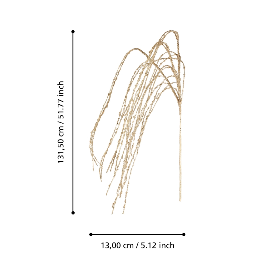 Eglo - Τεχνητό λουλούδι 131,5 cm χρυσό