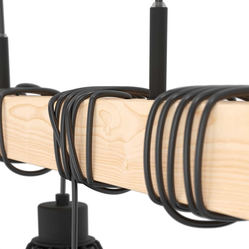 Eglo - Πολύφωτο σε σχοινί TOWNSHEND 4xE27/60W/230V basket