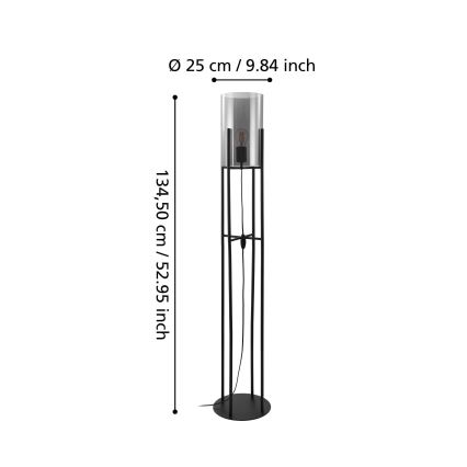 Eglo - Λάμπα δαπέδου 1xE27/60W/230V